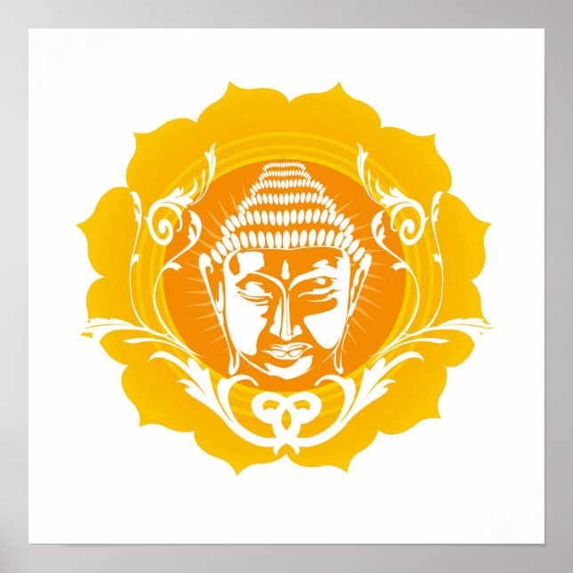 Buddha Face Art Poster (Front)