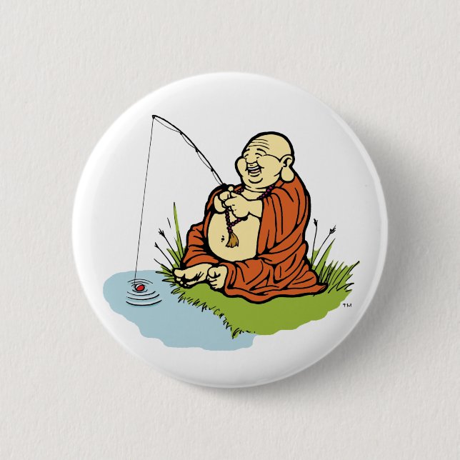 Buddha Fishing Button (Front)