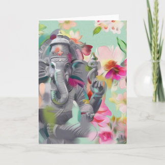Buddha Ganesha Art greeting card | positivity