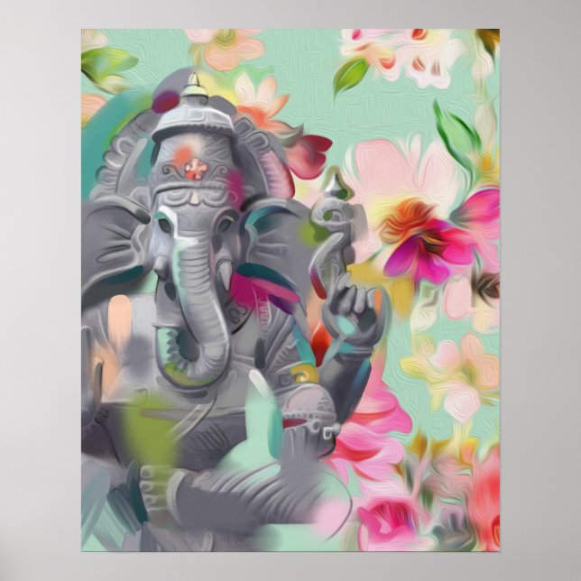 Buddha Ganesha Art print poster (Front)