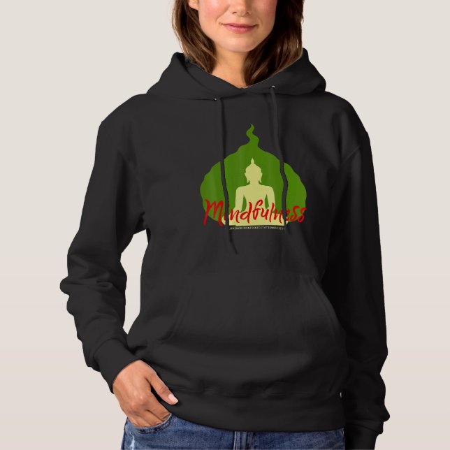 Buddha Gautama Mindfulness Peace Loving Kindness M Hoodie (Front)