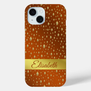 buddha, golden + buddha, asian pattern, shiny, iPhone 15 case