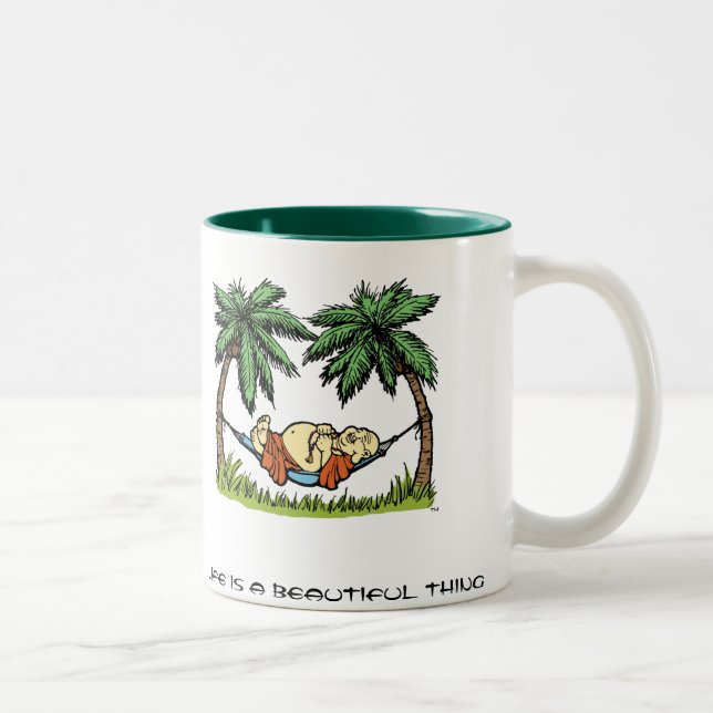 Buddha Hammock Two-Tone Coffee Mug (Right)