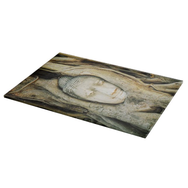 Buddha Head in the Fig Tree .. Ayutthaya, Thailand Cutting Board (Corner)