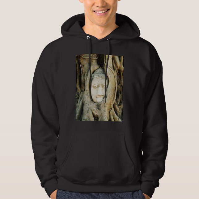 Buddha Head in the Fig Tree .. Ayutthaya, Thailand Hoodie (Front)