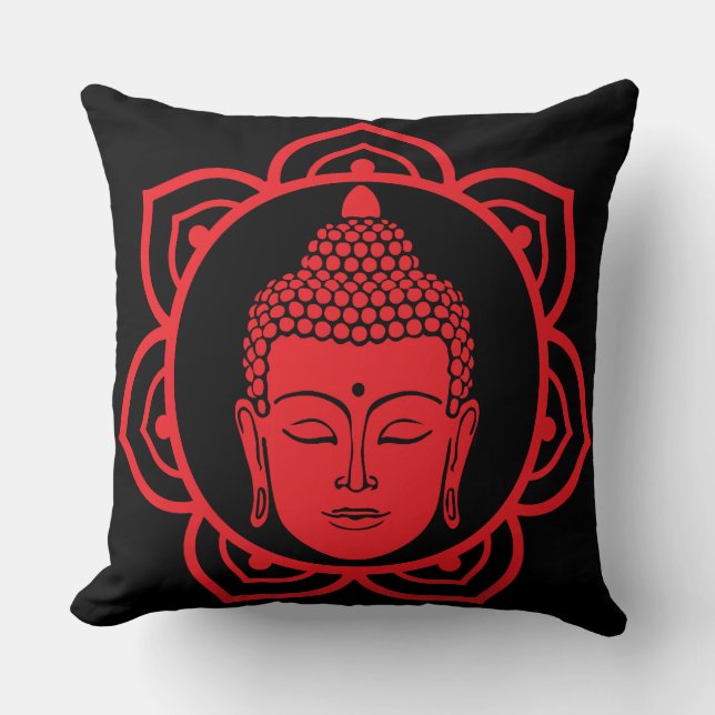Buddha Head Meditation Pillow (Front)