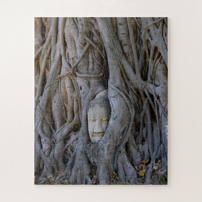 Buddha Head of Thailand Jigsaw Puzzle (Vertical)