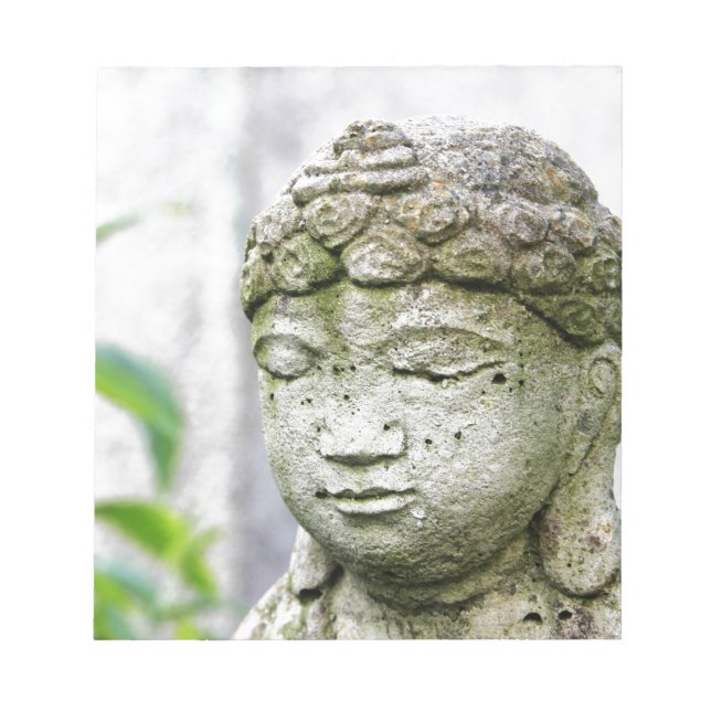 Buddha head statue notepad (Front)