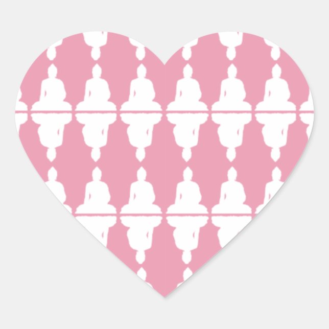 Buddha Heart Sticker (Front)