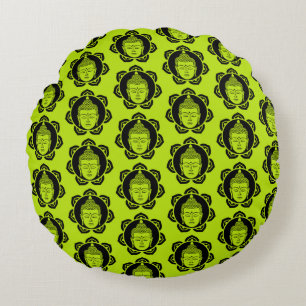 Buddha Home And Living Round Pillow