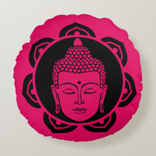 Buddha Home And Living Round Pillow