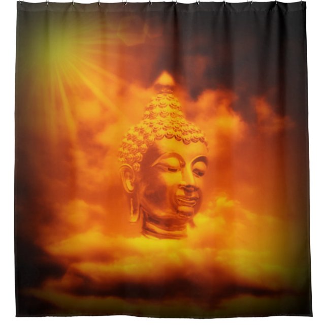 buddha in clouds in digital colour (Front)