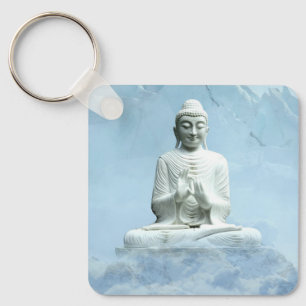 Buddha in Clouds Keychain