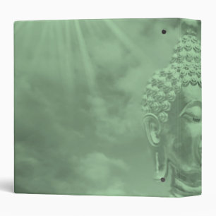 buddha in coloured clouds with artificial sun binder