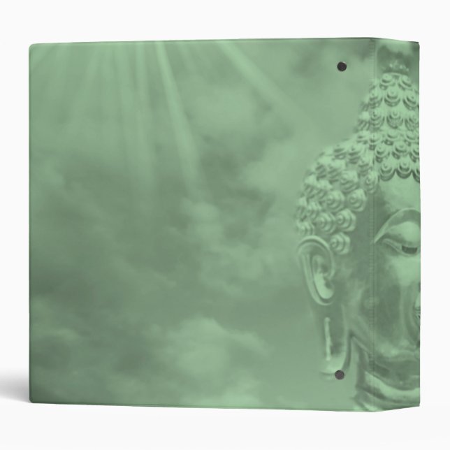 buddha in coloured clouds with artificial sun binder (Back/Spine)