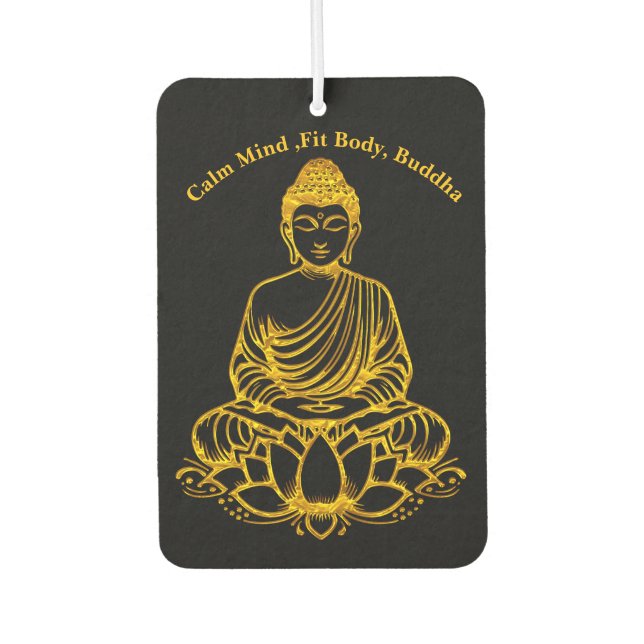 Buddha in Lotus Pose Air Freshener (Front)