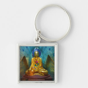 Buddha In Ornate Alcove Keychain