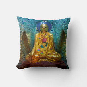 Buddha In Ornate Alcove Throw Pillow