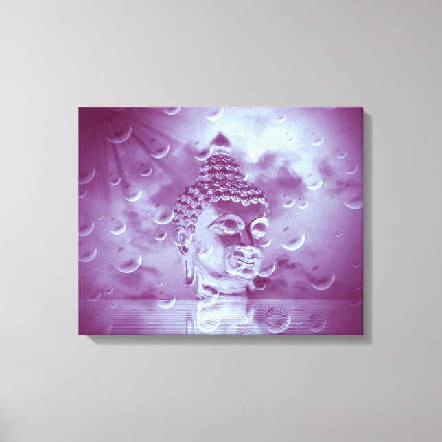 buddha in purple canvas print (Front)