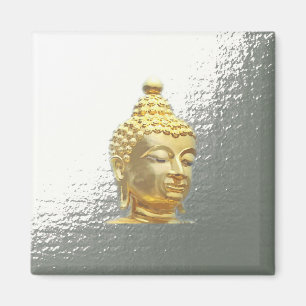 buddha in silver magnet