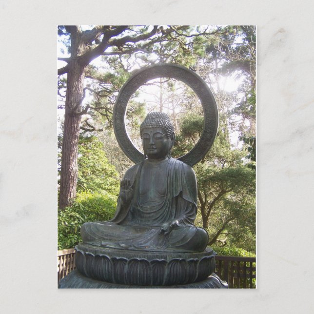Buddha in the Japanese Tea Garden Postcard (Front)