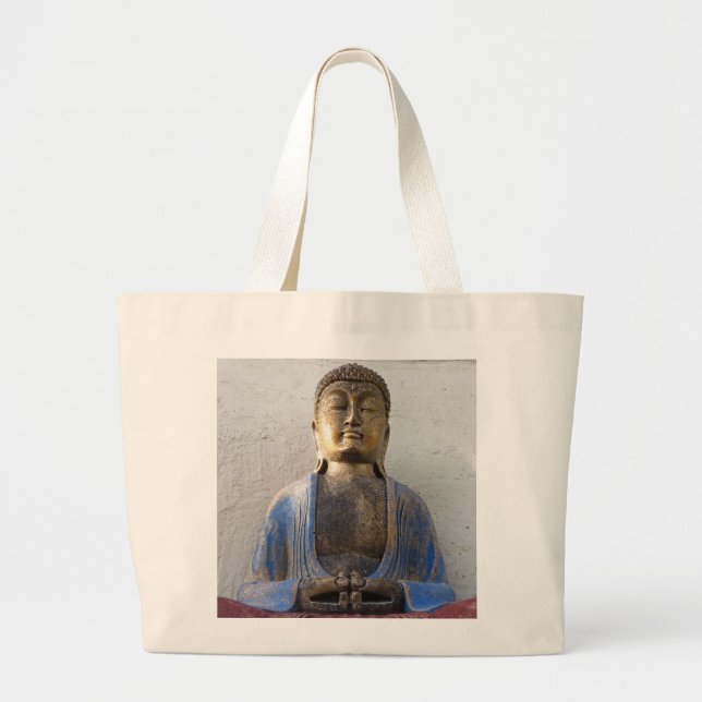 Buddha inspiration, meditation, two-sided tote bag (Front)