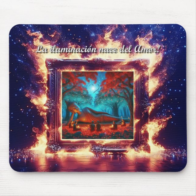 Buddha is Love Own Mouse Pad (Front)