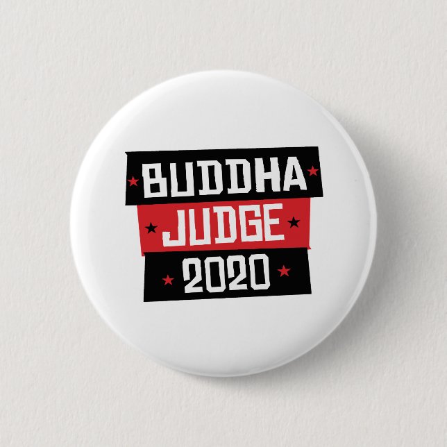 Buddha Judge 2020 2 Inch Round Button (Front)