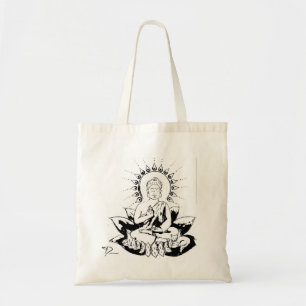 Buddha Kitty Tote Bag