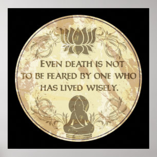 Buddha Live Wisely Poster