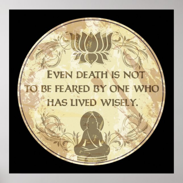 Buddha Live Wisely Poster (Front)