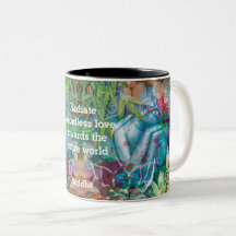 Buddha Lotus Mandala Watercolor Perzonalized Quote