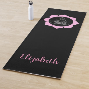 Buddha Lotus Meditation Monogram Yoga Mat