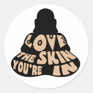 Buddha Love Classic Round Sticker