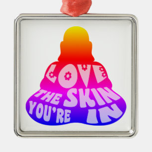 Buddha Love Colourful Metal Ornament