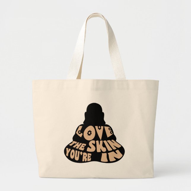 Buddha Love Large Tote Bag (Front)