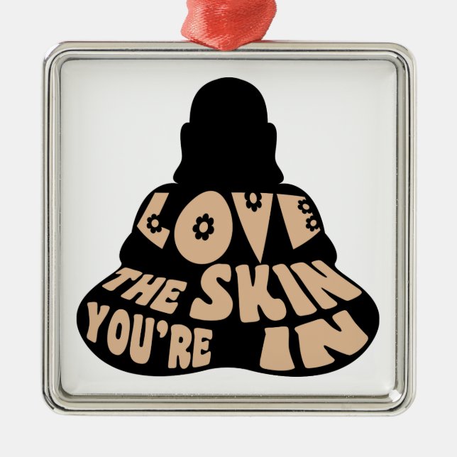 Buddha Love Metal Ornament (Front)