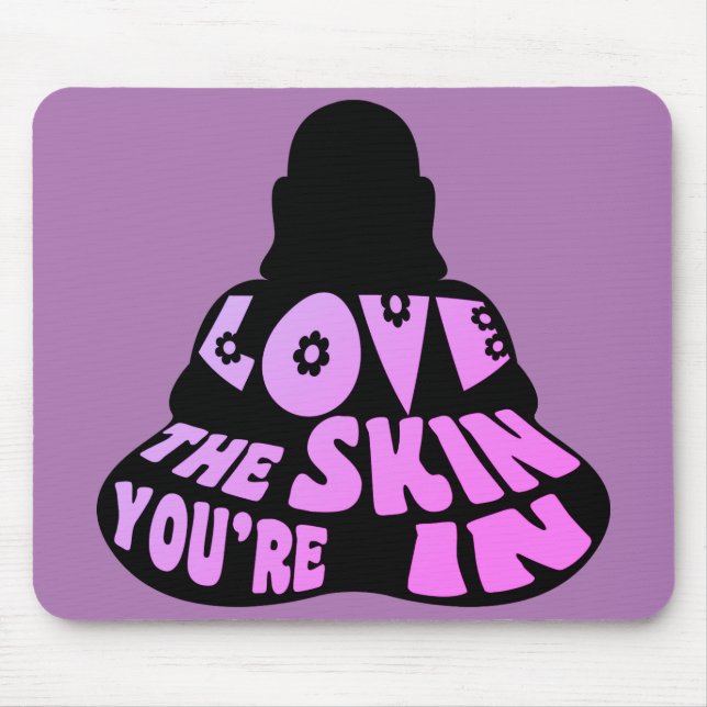 Buddha Love Purple Mouse Pad (Front)
