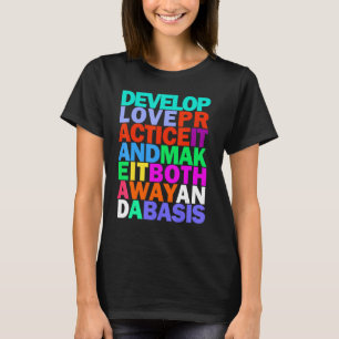 Buddha Love Rainbow Inspirational Quote T-Shirt