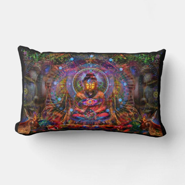 Buddha Lumbar Pillow (Front)