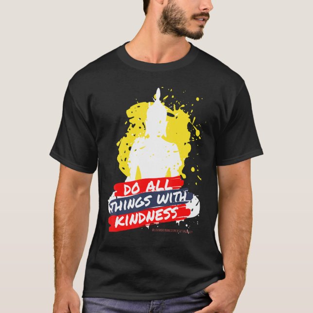 Buddha Mandala Buddhist Gautama Buddhism Loving Ki T-Shirt (Front)