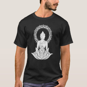 Buddha Mandala Lotus Flower Yoga Zen Buddhism Spir T-Shirt