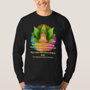 Buddha Mandala LovingKindness Metta Blessing Praye T-Shirt