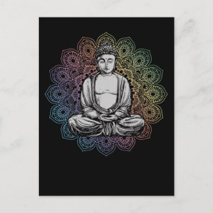 Buddha Mandala Yoga Spiritual Buddhism Postcard