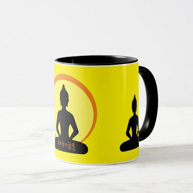 Buddha - Mantra & Meditation Tea/Coffee mug (Front Right)