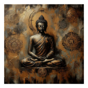 BUDDHA MEDITATING AP #3 POSTER