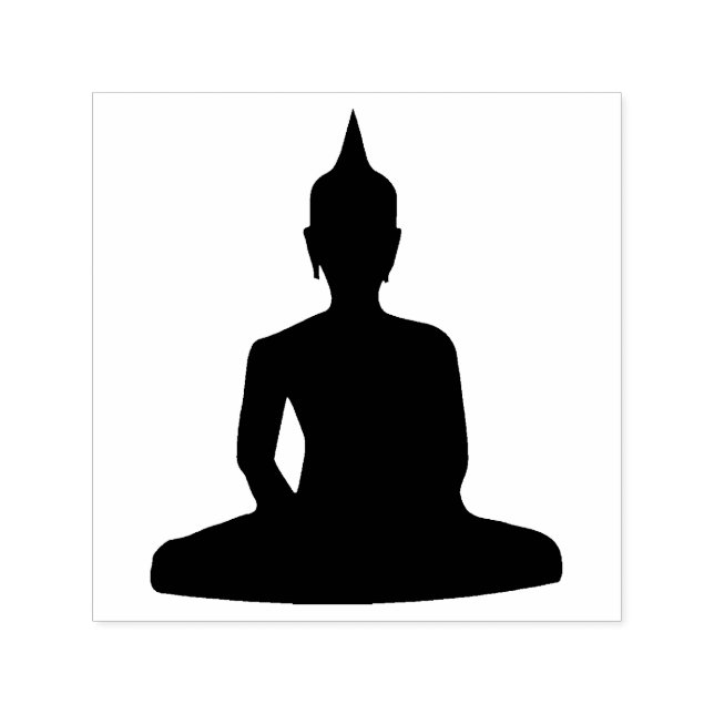 Buddha Meditating Buddhism Spiritual Journey Self-inking Stamp (Design)
