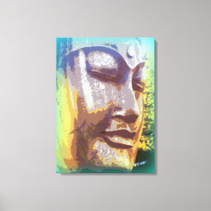Buddha meditating canvas print