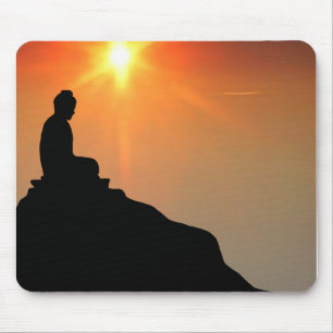 Buddha Meditating Mouse Pad