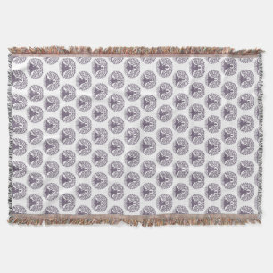 Buddha Meditation Lavender Pattern Throw Blanket